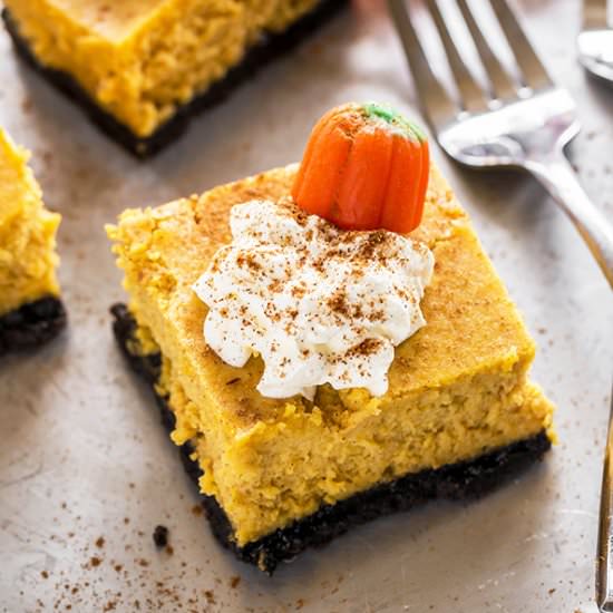 Pumpkin Cheesecake Bars