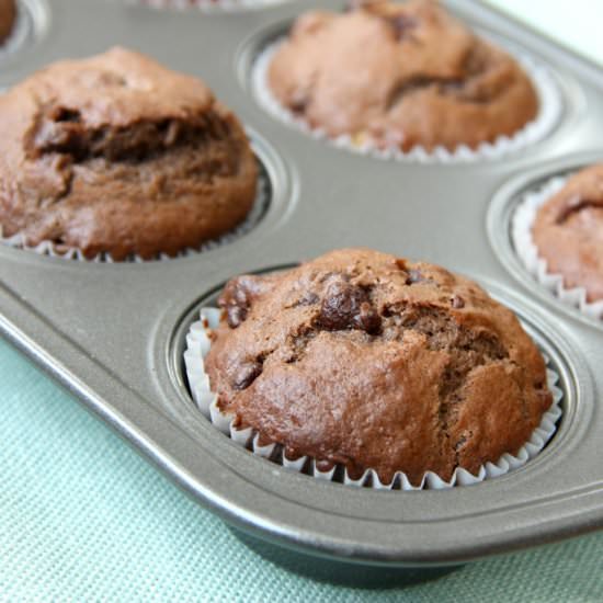 CHOCOLATE BANANA MUFFINS