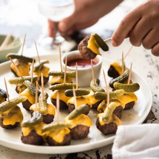 CHEESEBURGER PARTY MEATBALLS