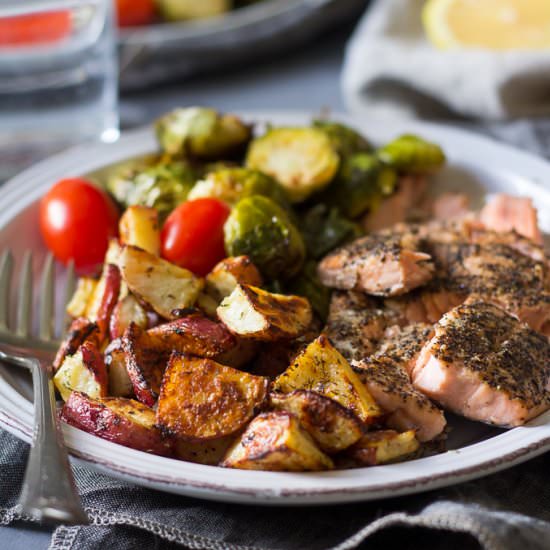 Salmon with Lemon Dill Potatoes