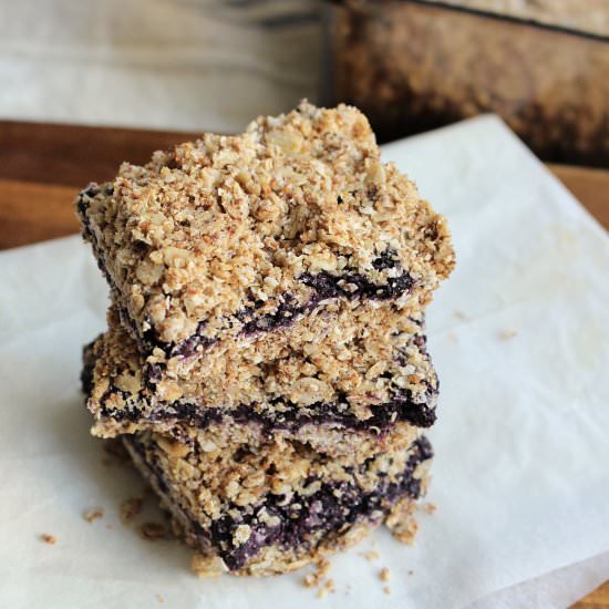 Wild Blueberry Oatmeal Bars
