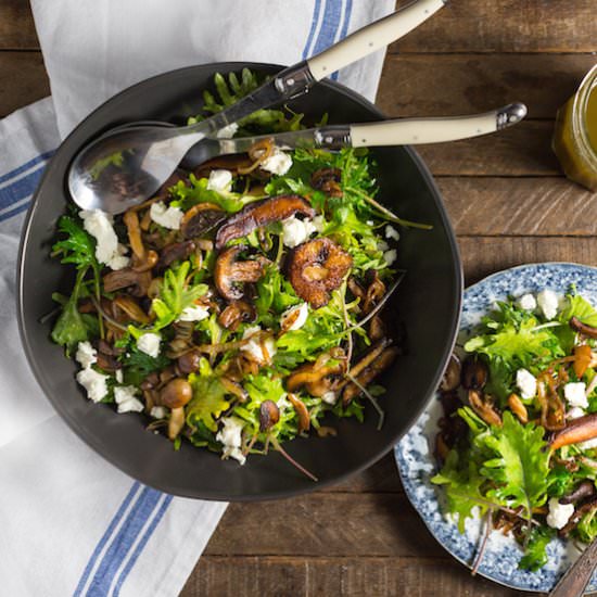 Kale and Wild Mushroom Salad