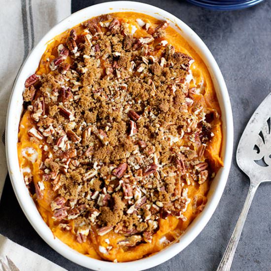 Sweet Potato Casserole with pecans