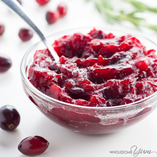 Sugar-Free Low Carb Cranberry Sauce