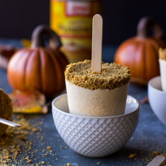 Pumpkin Cheesecake Popsicles