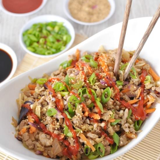 Paleo Pork Egg Roll in a Bowl