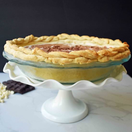 Double Chocolate Marble Pie