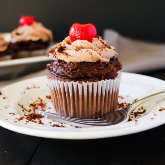 Chocolate Cherry Cupcakes