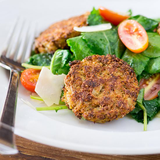 Baby Kale and Cauliflower Fritters