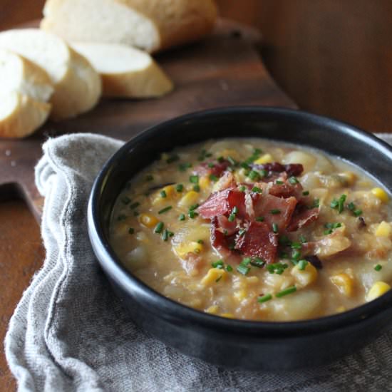 Hearty Ham & Corn Chowder