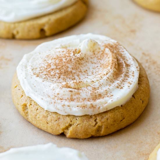 Pumpkin Lofthouse Cookies
