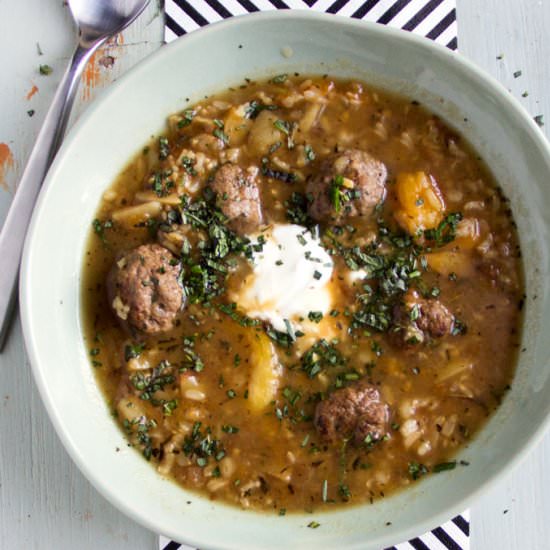 Persian Meatball Soup