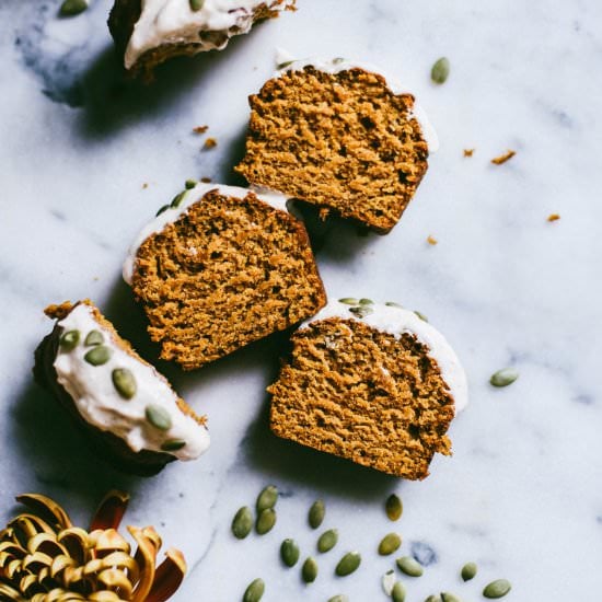 Pumpkin Loaf with Buttercream