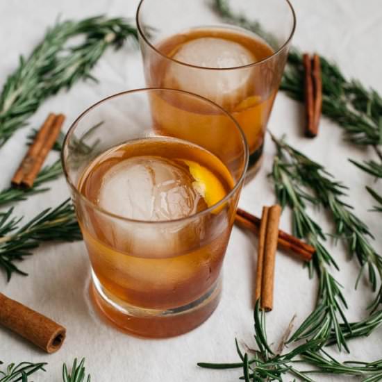 Cinnamon Rosemary Old Fashioned