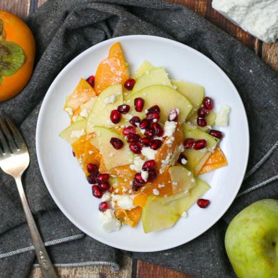 Persimmon and Apple Salad