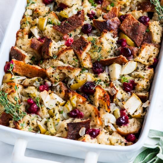 Cranberry Apple Sage Stuffing