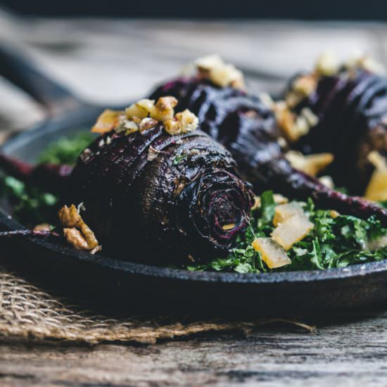 Hasselback Roasted Beets