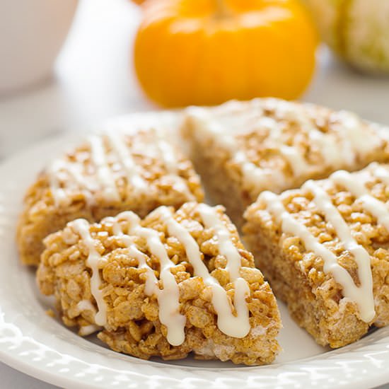 Pumpkin Spice Rice Krispie Treats