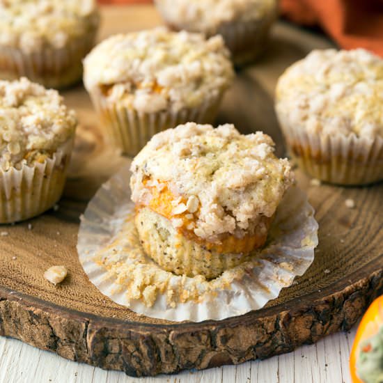 Mini Persimmon Coffee Cakes