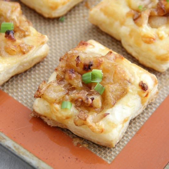 Apple Gruyere Tarts