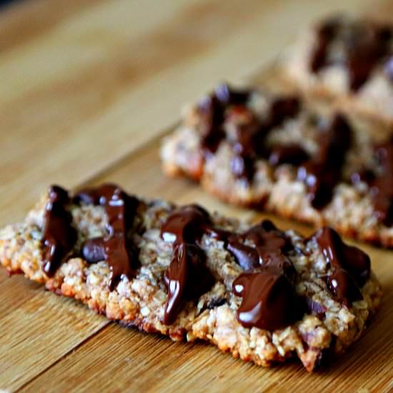Hazelnut Chewy Chocolate Oatmeal Bars