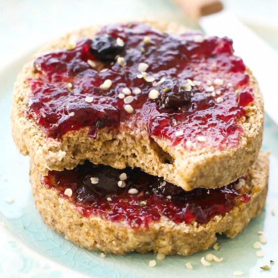 2 Minute Flourless English Muffin
