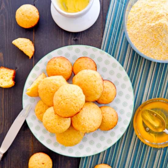 Mini Honey Cornbread Muffins