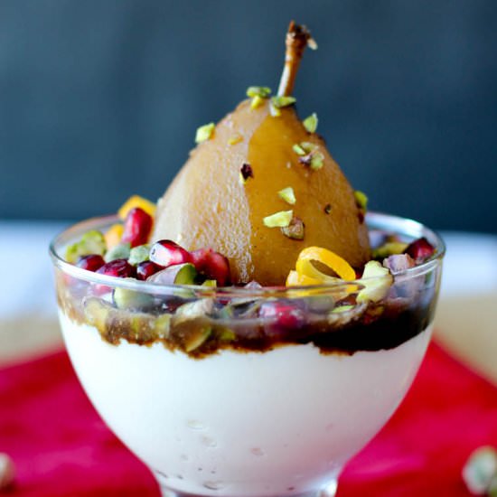Slow Cooker Poached Pears