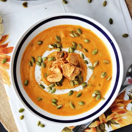 Vegan Curried Sweet Potato Soup