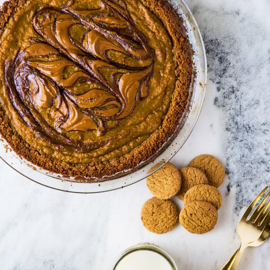 Nutella Pumpkin Swirl Pie