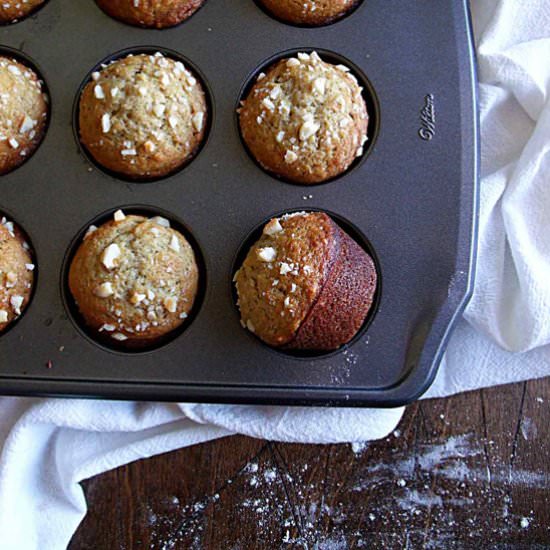 Banana Macadamia Nut Muffins