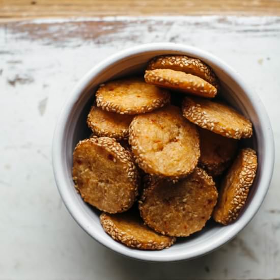 Slice and Bake Cheese Crackers