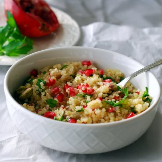 Pomegranate-Pistachio Quinoa