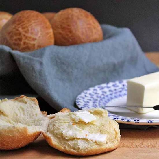 Brown Butter Brioche Rolls