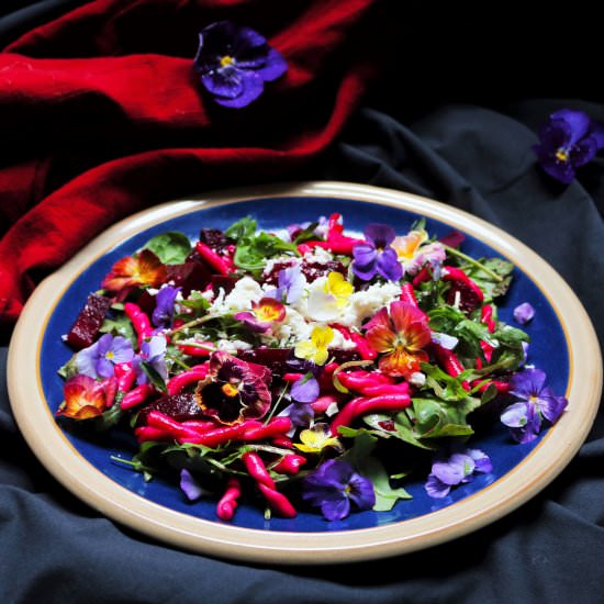 Roasted Beetroot Pasta Salad