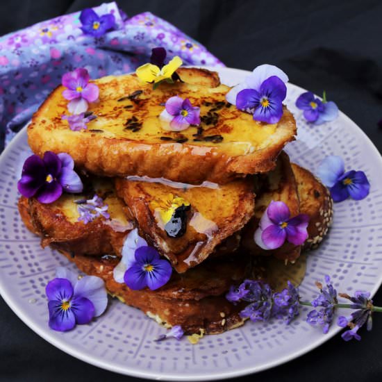 Lavender Maple French Toasts