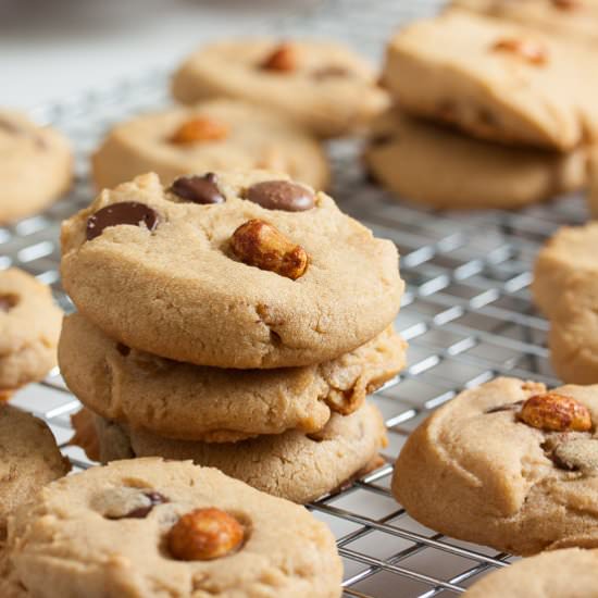 Triple Peanut Chocolate Chip Cookie