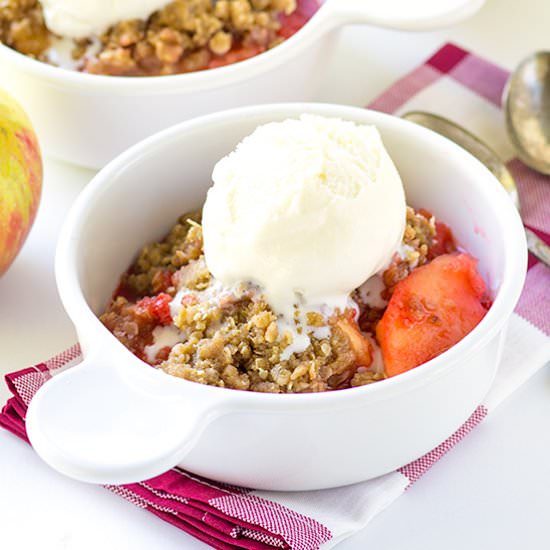 Red Hot Crock Pot Apple Crisp