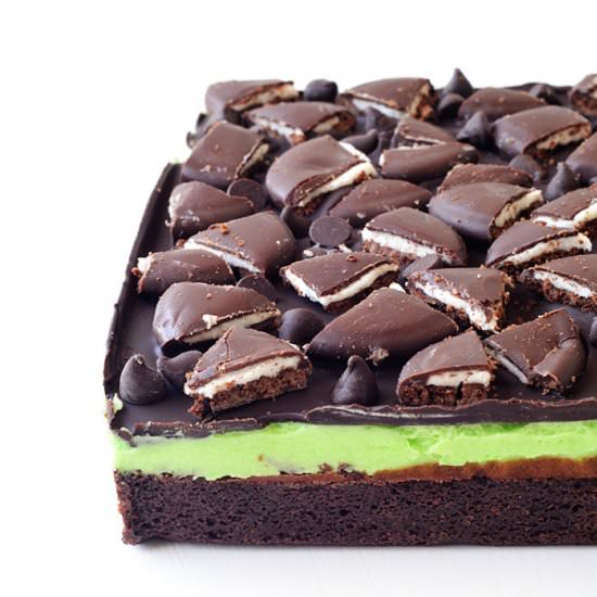 Loaded Mint Chocolate Brownies