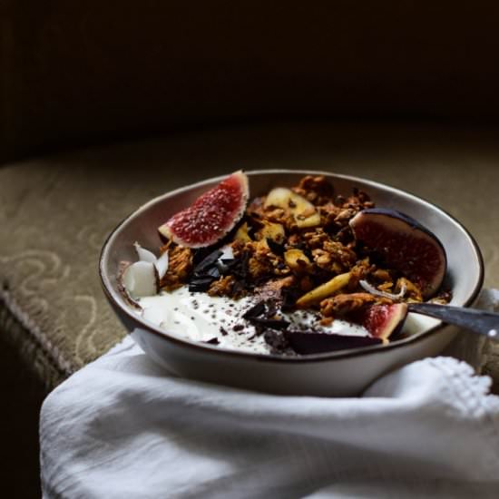 Fall Granola with Sweet Potato