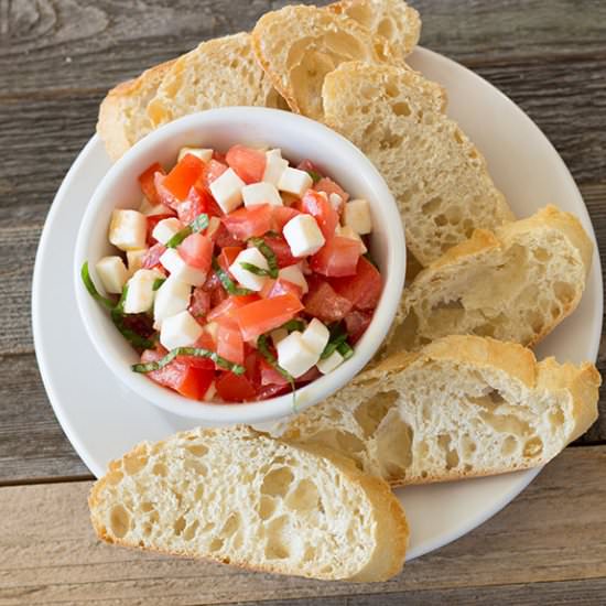 Tomato Mozzarella Bruschetta
