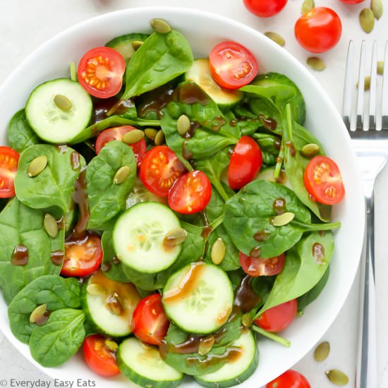Cherry Tomato & Spinach Salad