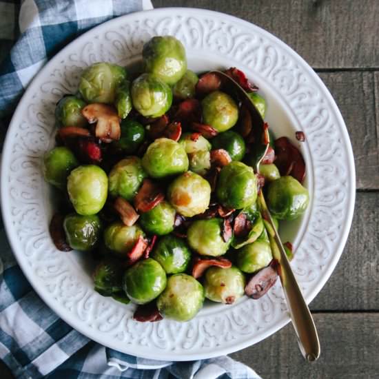 Brussels Sprouts & Mushroom Bacon