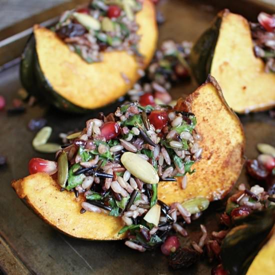 Wild Rice & Squash Wedge Salad