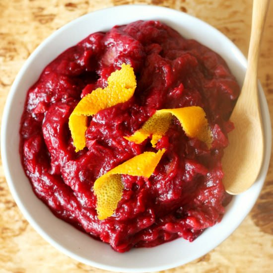 Roasted Apple & Cranberry Sauce