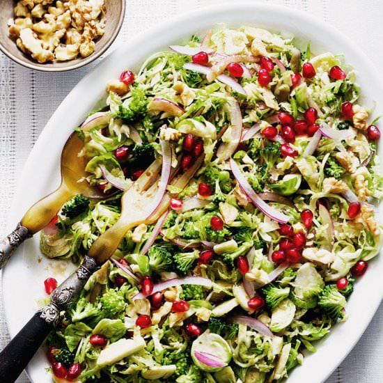 Brussels Sprouts and Broccoli Salad