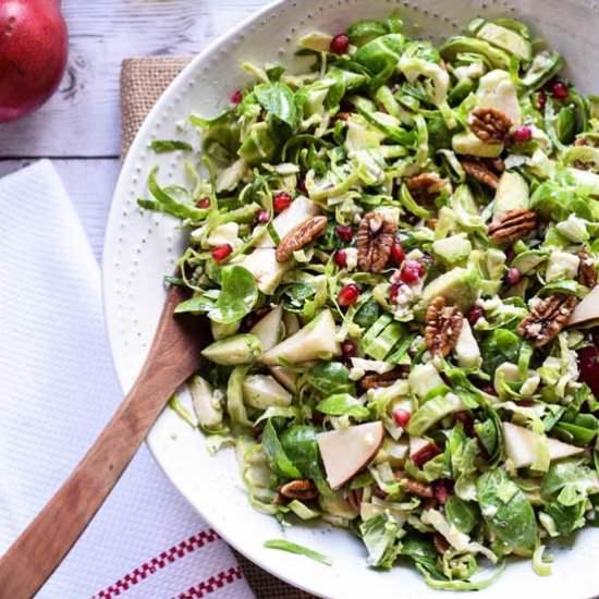 Brussels Sprouts Salad with Pear