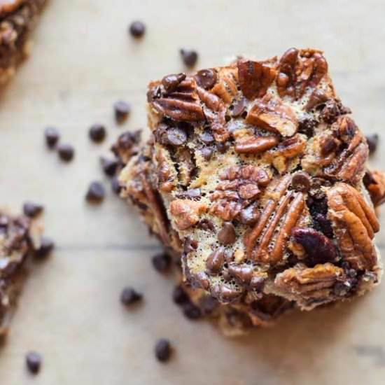 Gluten Free Chocolate Pecan Pie Bar