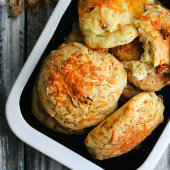 Bacon Cheddar Buttermilk Biscuits