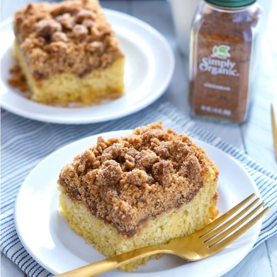 Gluten Free Cinnamon Coffee Cake